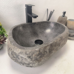 Раковина из речного камня RS-63657 (45*37*15) 0122