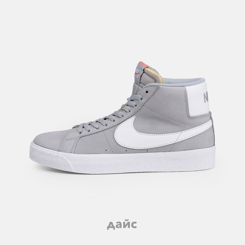 Кеды Nike SB Zoom Blazer Mid Orange Label ISO "Wolf Grey"