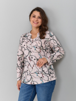 Блузка БЛ-22/бежевыйремни-цепи