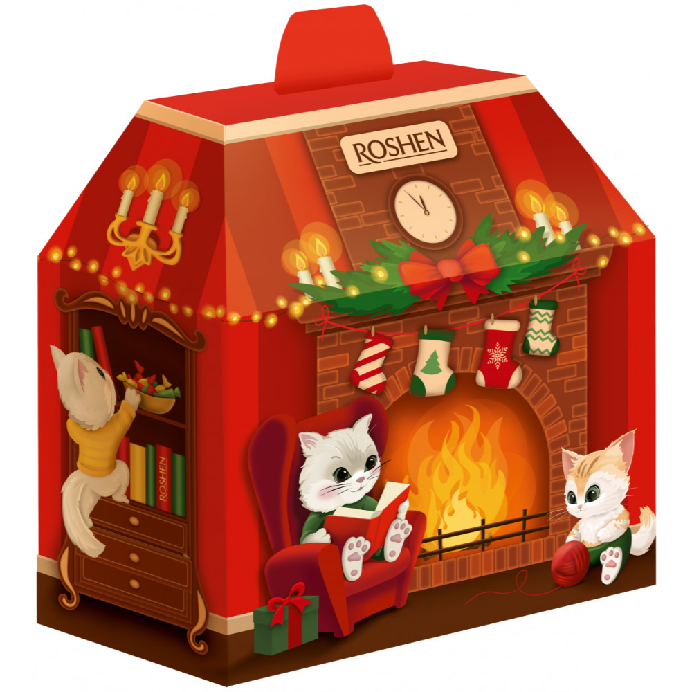 Новогодний подарок Roshen Новогодний Камин 618 гр