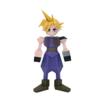 Фигурка Final Fantasy VII Polygonal Soft Vinyl Figure - Cloud Streif