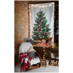 Ель декоративная Bondibon "Самая компактная елка "Штора - Новогодняя елка", 140*230см