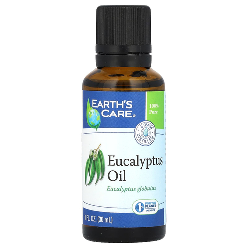 Earth's Care, 100% чистое эвкалиптовое масло, 30 мл (1 жидк. Унция)