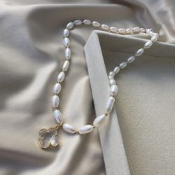 Колье-чокер «Жемчужный талисман счастья» с натуральным жемчугом