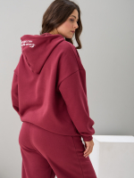 Костюм с брюками КБис-091/винный-п