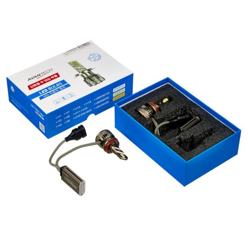 Лампа светодиодная LED Avantech H8 12V 45W, 3000К (комплект 2 шт.) ALB0845SY