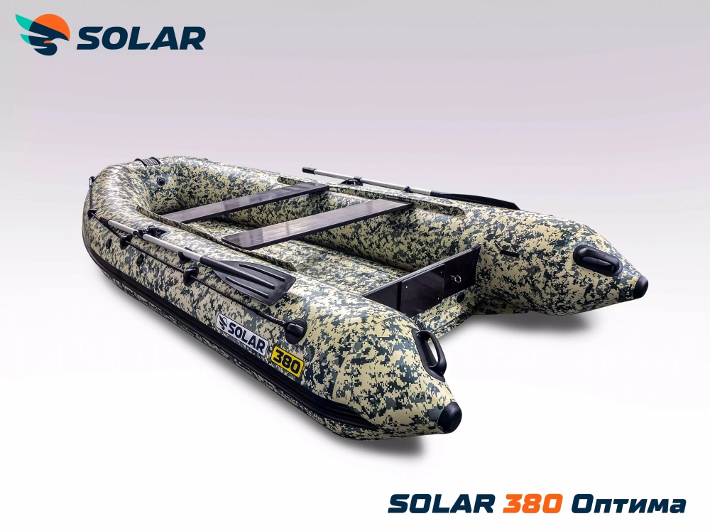 Лодка надувная моторная solar-380 к (оптима)