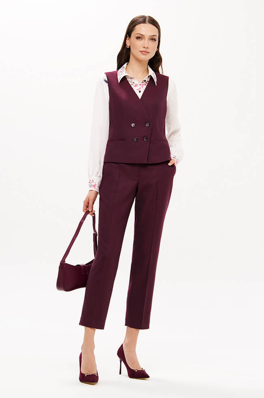 31201 Брюки женские (бордо)