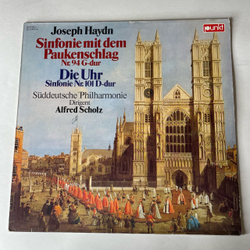 Винтажная виниловая пластинка LP Joseph Haydn Йозеф Гайдн, Suddeutsche Philharmonie, Alfred Scholz, Sinfonie Mit Dem Paukenschlag, Die Uhr (Германия 1975)