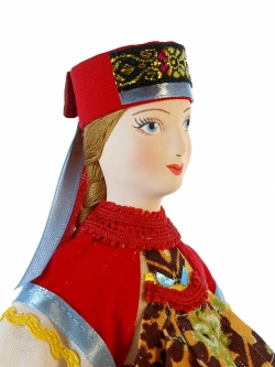 Кукла в девичьем костюме Тамбовской губернии