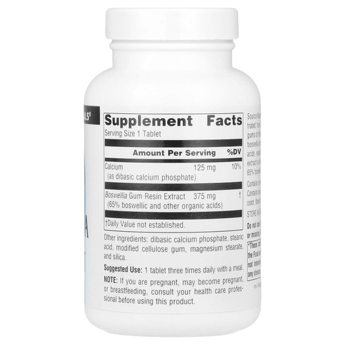 Source Naturals, экстракт босвеллии, 100 таблеток