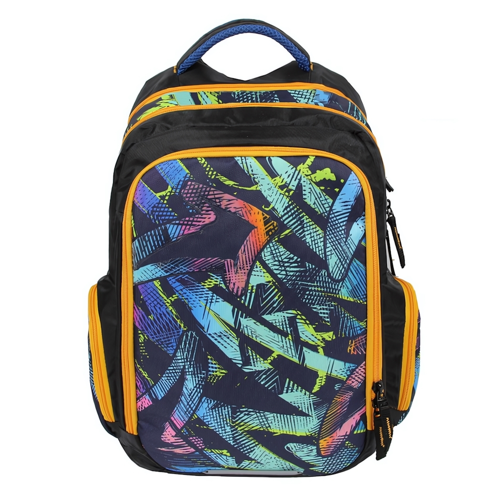 Рюкзак школьный Тайлер "Граффити" 30*44*14 см. 2 отд., 1 карман, боковые карманы на молнии (Luris)