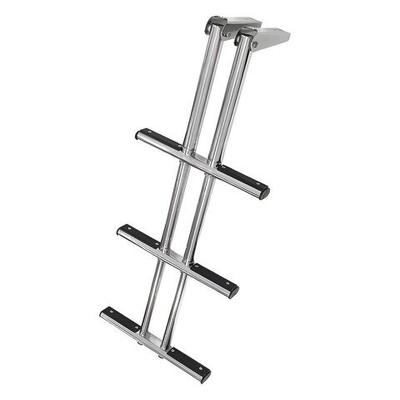 Трап дайверский телескопический 3 ступени складной, черная ступень (10269552)