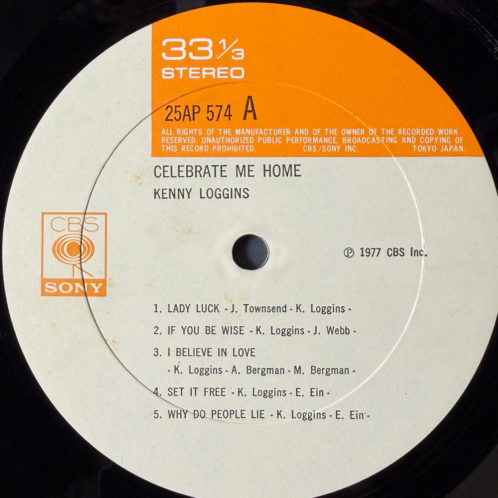 Kenny Loggins ‎– Celebrate Me Home (Япония 1977г.) Т