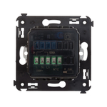 Термостат для теплых полов в стену, "Avanti", "Черный матовый"