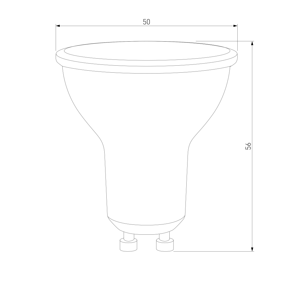 Светодиодная лампа Dimmable JCDR 7W 4200K GU10 BLGU1017