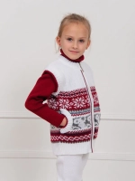 Жилет вязаный на молнии