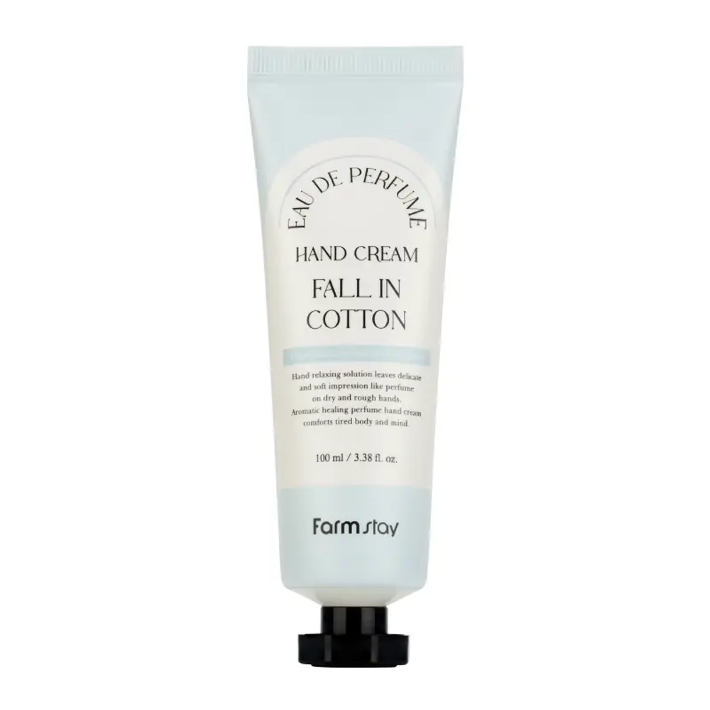 Парфюмированный крем для рук с ароматом хлопка Farm Stay Eau De Perfume Hand Cream Fall In Cotton 100 мл