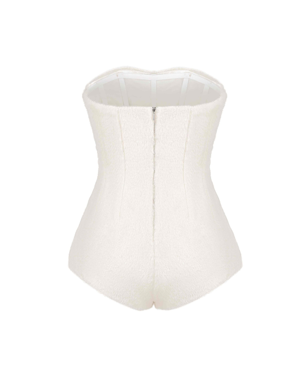 Топ-боди корсетное меховое