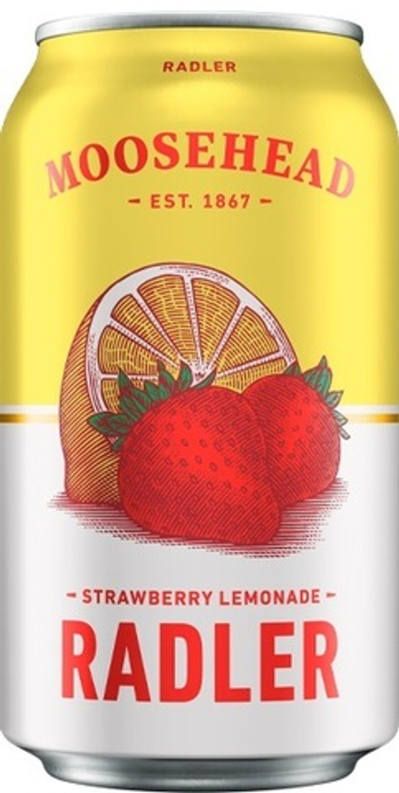 Пиво фруктовое Moosehead Strawberry Lemonade Radler 0.355 - 12 шт