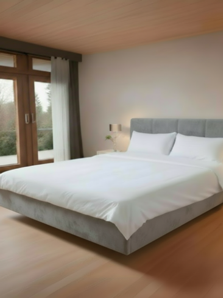 Кровать двуспальная Chelsea серая