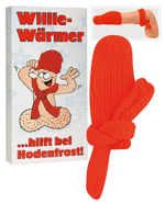 Сувенир - шапка и шарф для пениса (Цвет: красный)