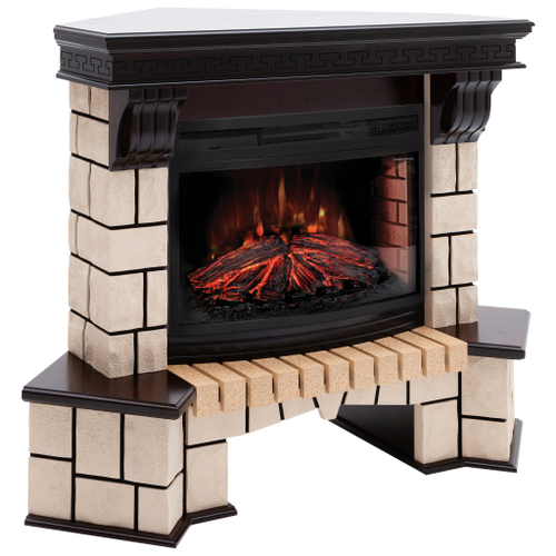 Каминокомплект Real Flame Stone Corner 25/25,5 AO с очагом Firefield 25 (угловой)