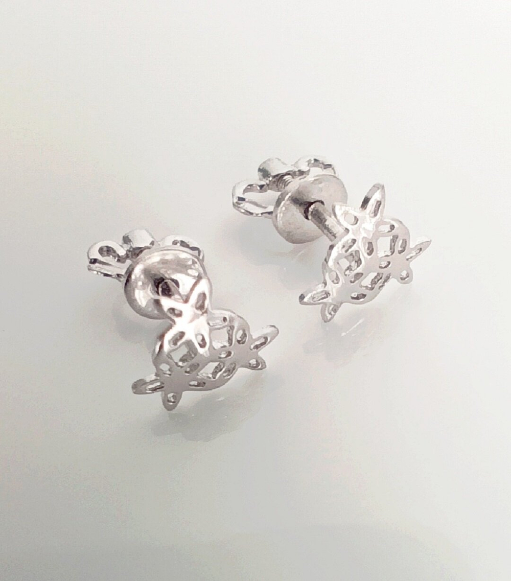 Серьги Эстерелла, серебро, 925 проба, родированные/Ф