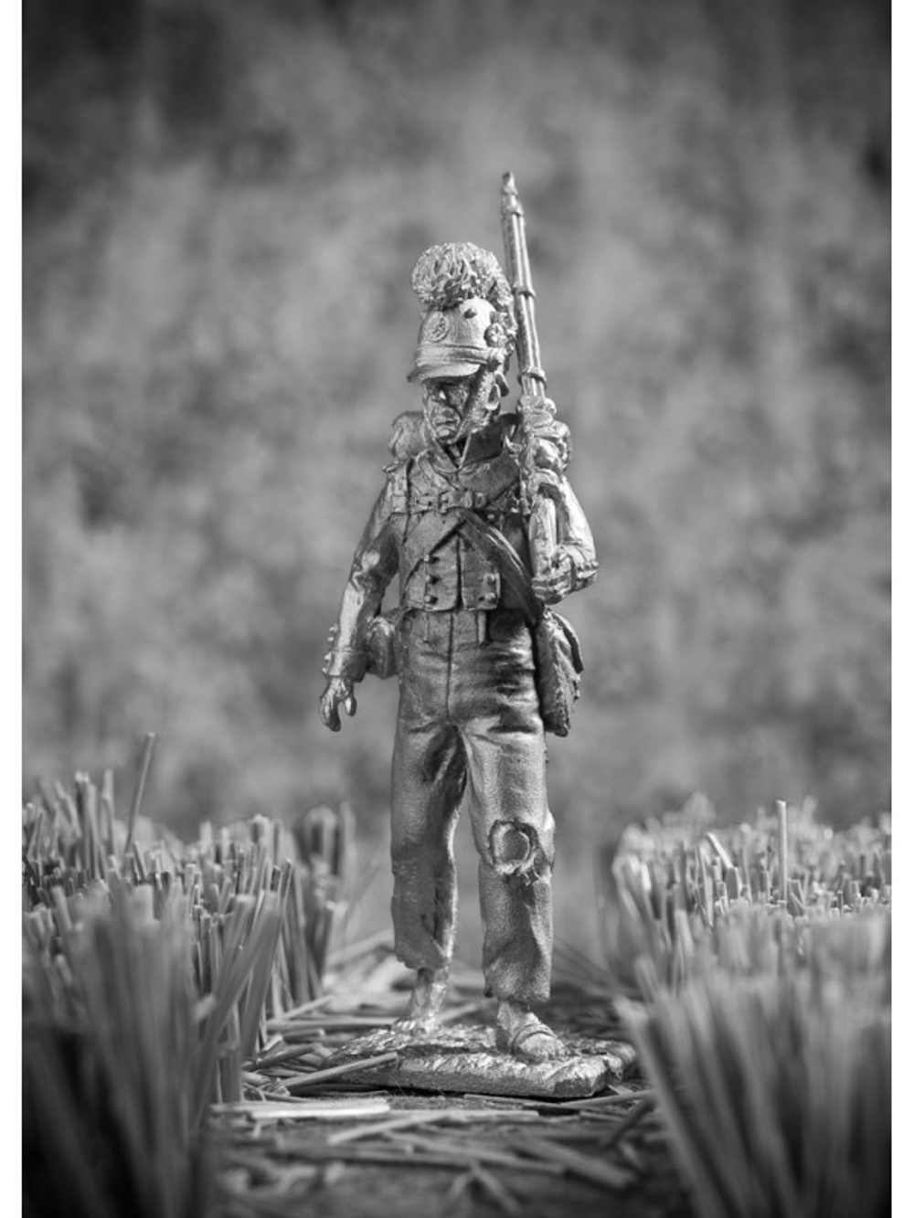 Оловянный солдатик Фузелер баварской линейной пехоты 1812 г.
