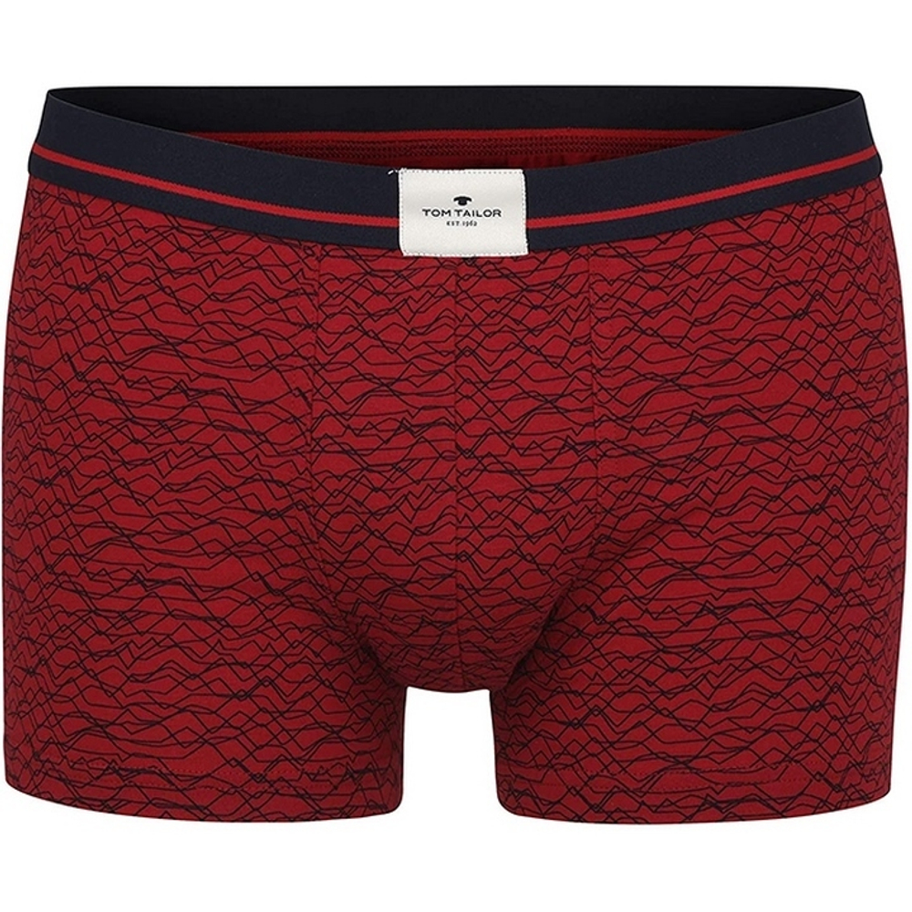 Мужские трусы боксеры бордовые с узором Tom Tailor 070499/6061 435