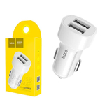Автомобильный адаптер питания HOCO Z2A 2USB (белый)