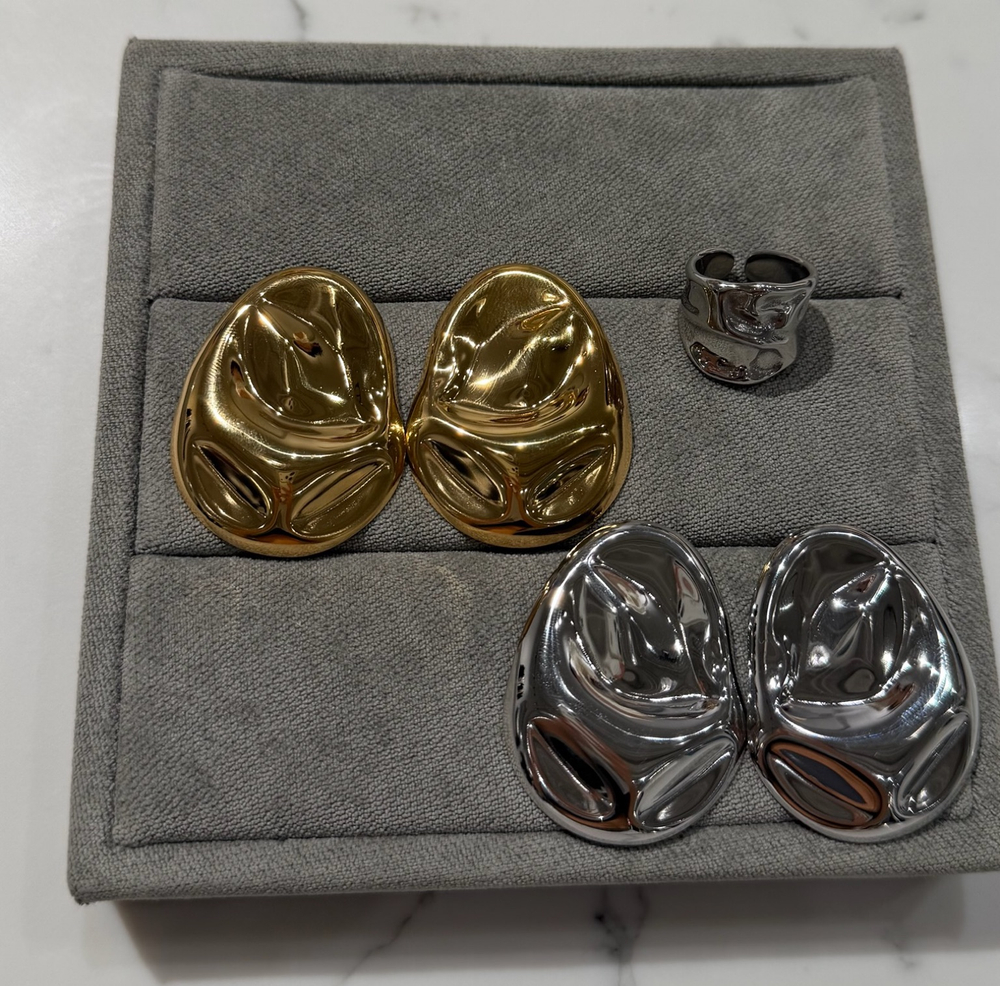 Серьги CRUSH silver