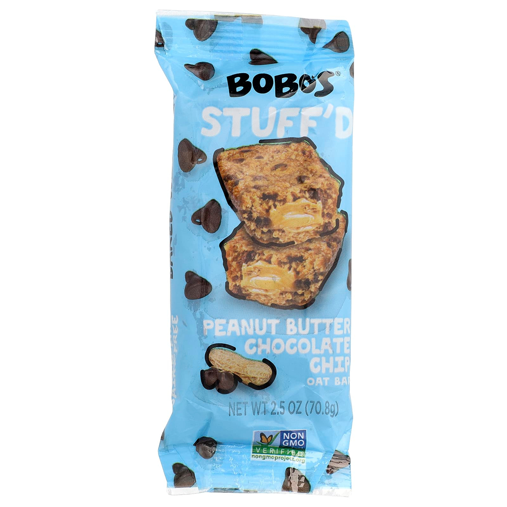 Bobo's Oat Bars, Овсяные батончики с арахисовой пастой и шоколадной крошкой, 12 батончиков по 70,8 г (2,5 унции)