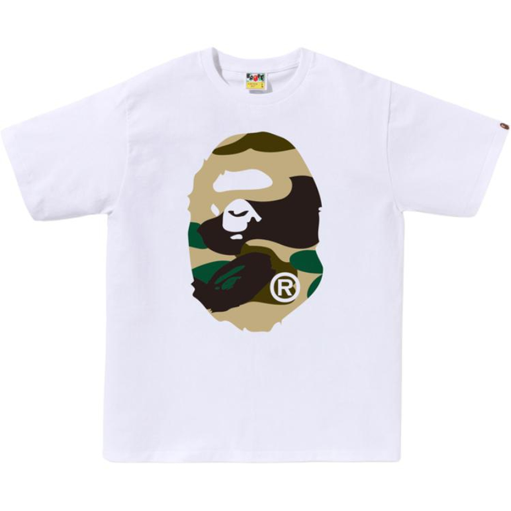 A Bathing Ape Giant 1st Camo Big Ape Head Tee белый