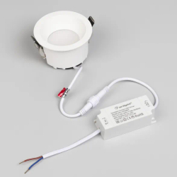 Светильник MS-DROP-BUILT-R84-8W Day4000 (WH, 85 deg, 230V) (Arlight, IP54 Металл, 5 лет) 040339