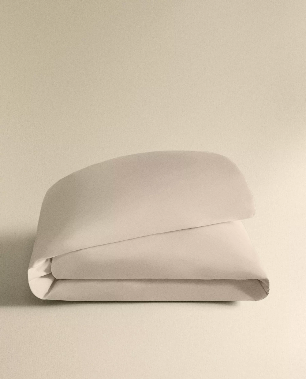 ZARA HOME (300 НИТЕЙ) ПОДОДЕЯЛЬНИК ИЗ ХЛОПКА ПЕРКАЛЬ, БЕЖЕВЫЙ