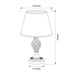 Citilux Вена CL402833 Настольная лампа с абажуром Бронза