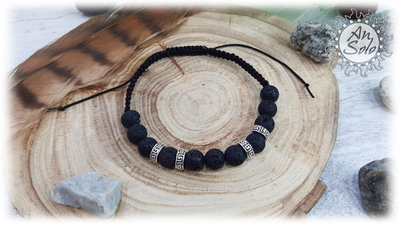 Мужской браслет "Сила вулкана"