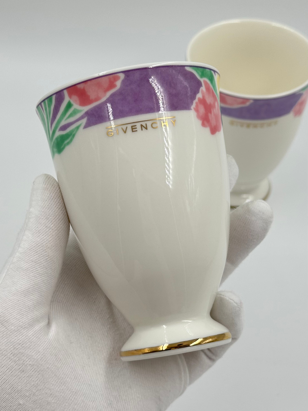 Стакан с фиолетовой каймой Givenchy by Yamaka