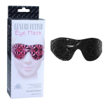 Чёрная маска на глаза с геометрическим узором Pyramid Eye Mask (Цвет: черный)