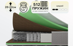 Матрас Koyka ТЕРРА  h≈20 см