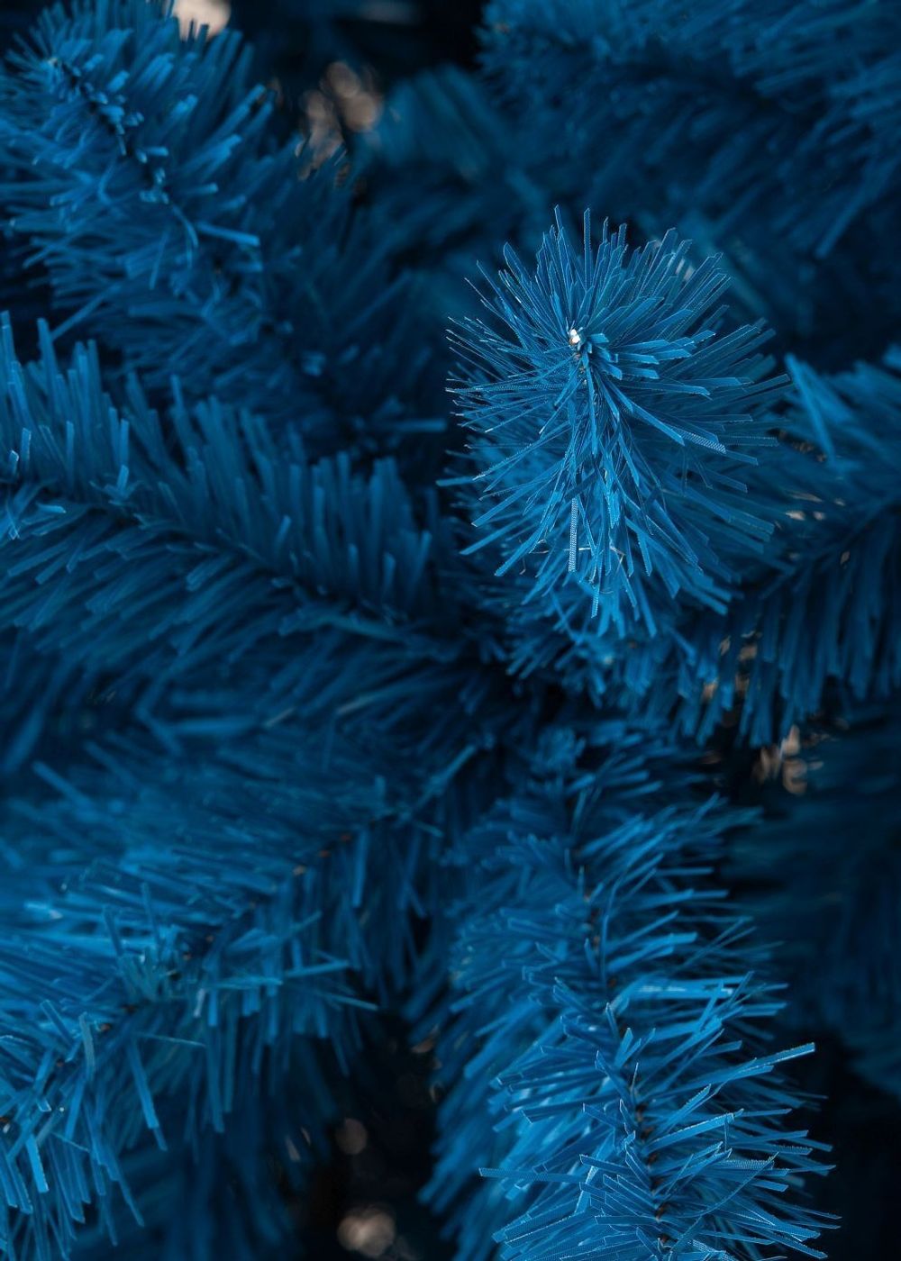 Искусственная синяя елка «Морозная» (пвх) 120 см / 1.2 м