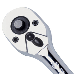 KING TONY (2761-55P) Трещотка 1/4", 140 мм, 24 зубца, флажковая с кнопкой