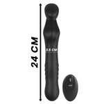 Безремневой страпон с вибрацией и возвратно-поступательными движениями D-234720