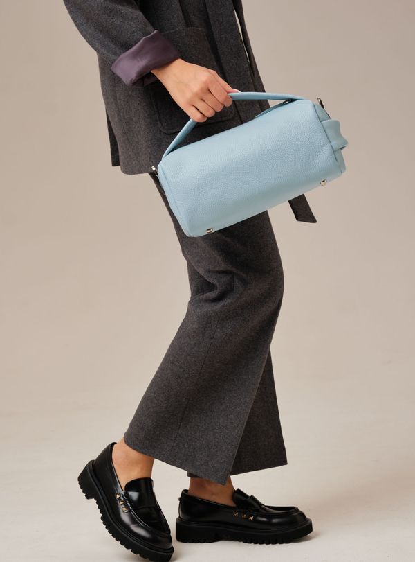 Кожаная сумка Solea DBR 31365 светло-голубой