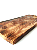 Доска разделочная из массива кедра с гравировкой Лошадь, пегас