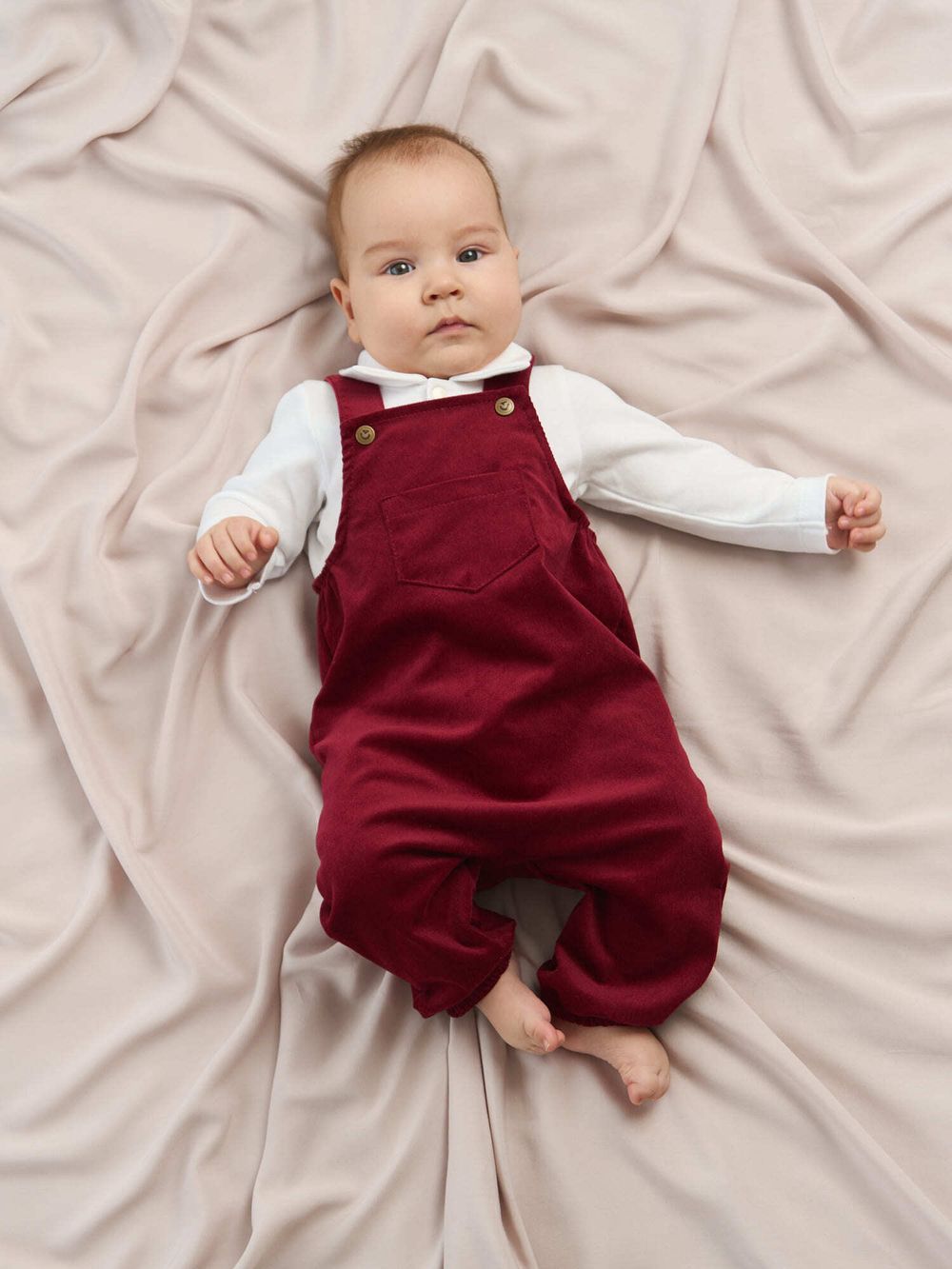 Полукомбинезон вельветовый "Бордо" 0+