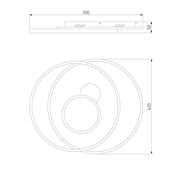 90256/1 / потолочный светильник / белый