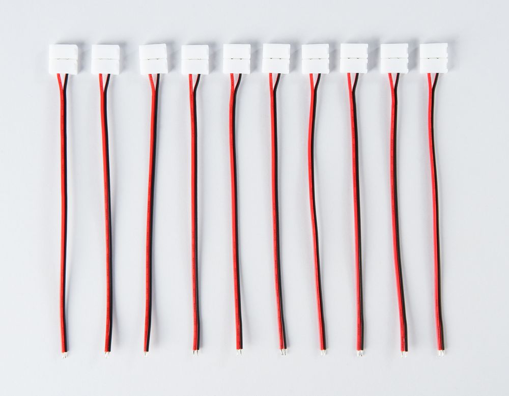 Ambrella Соединитель гибкий односторонний для светодиодной ленты 5050 12/24V (2 конт.) 150 мм GS7101 (10шт) LED Strip GS7101