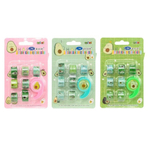 Канцелярский набор Basir с декоративным скотчем и диспенсером, серия "Авокадо"